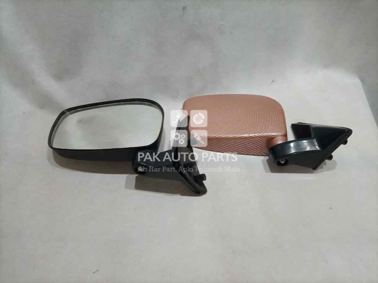 Picture of Suzuki Mehran Momi Red Carbon Side Mirrors