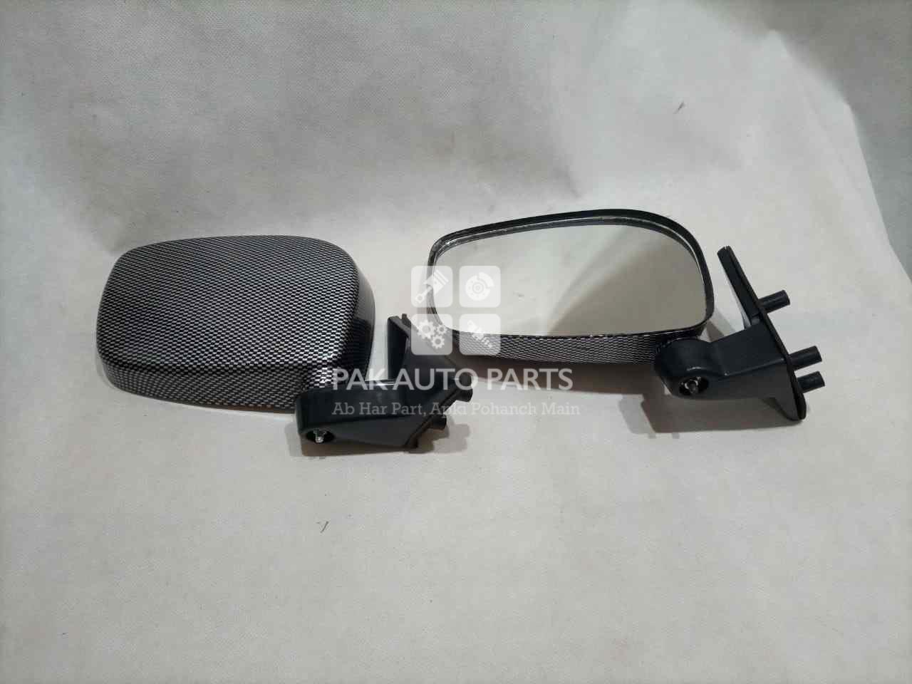 Picture of Suzuki Mehran Momi Black Carbon Side Mirrors
