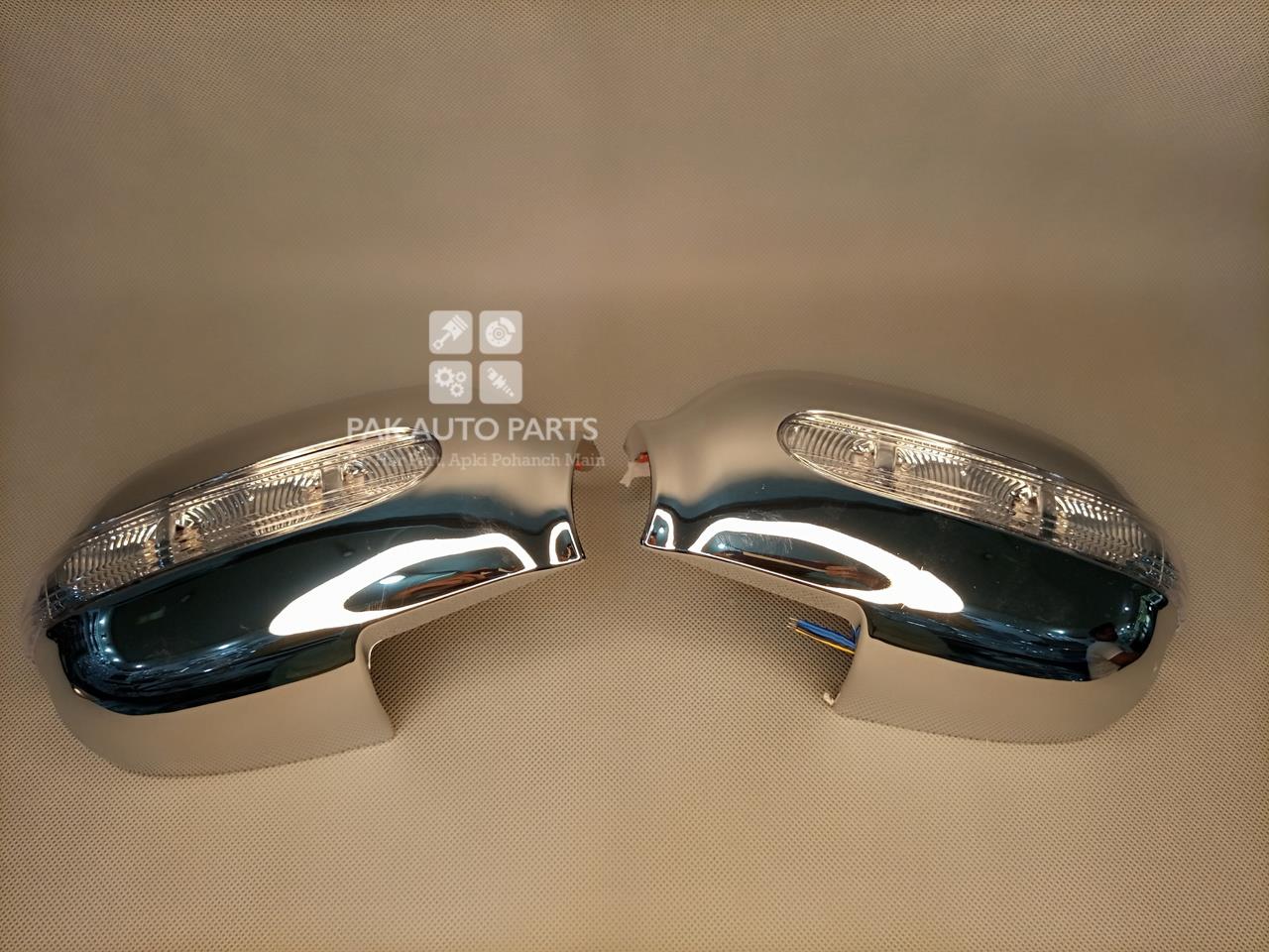 Picture of Toyota Corolla 1996 Side Mirror Chrome Set With Lights