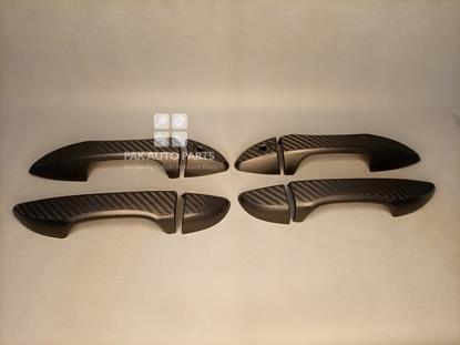 Picture of Toyota Corolla 2014-21 Handle Cover Carbon Black (8pcs)