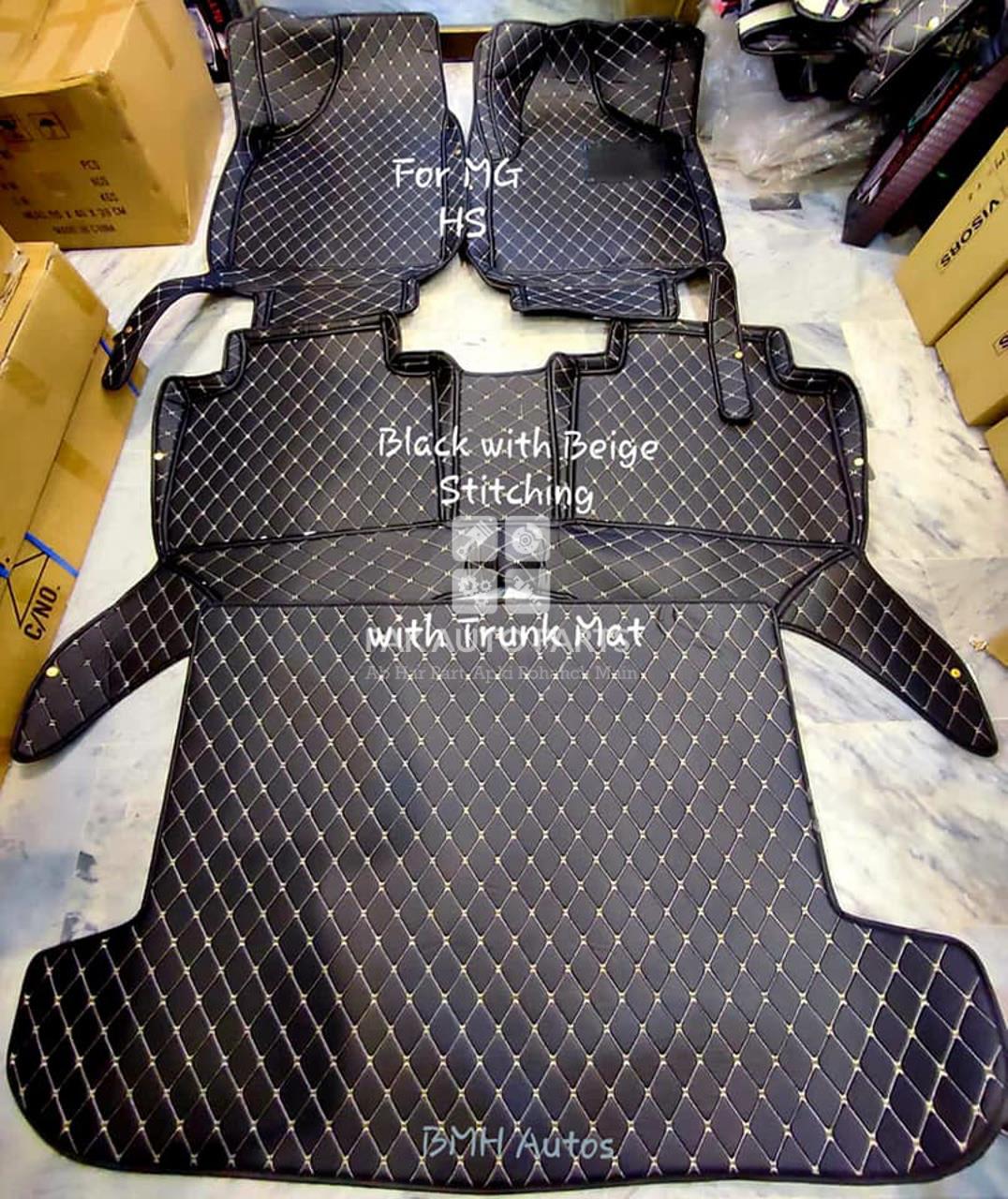 Picture of MG HS 7D Mat Set  with Trunk Mat (3 Colors Available)