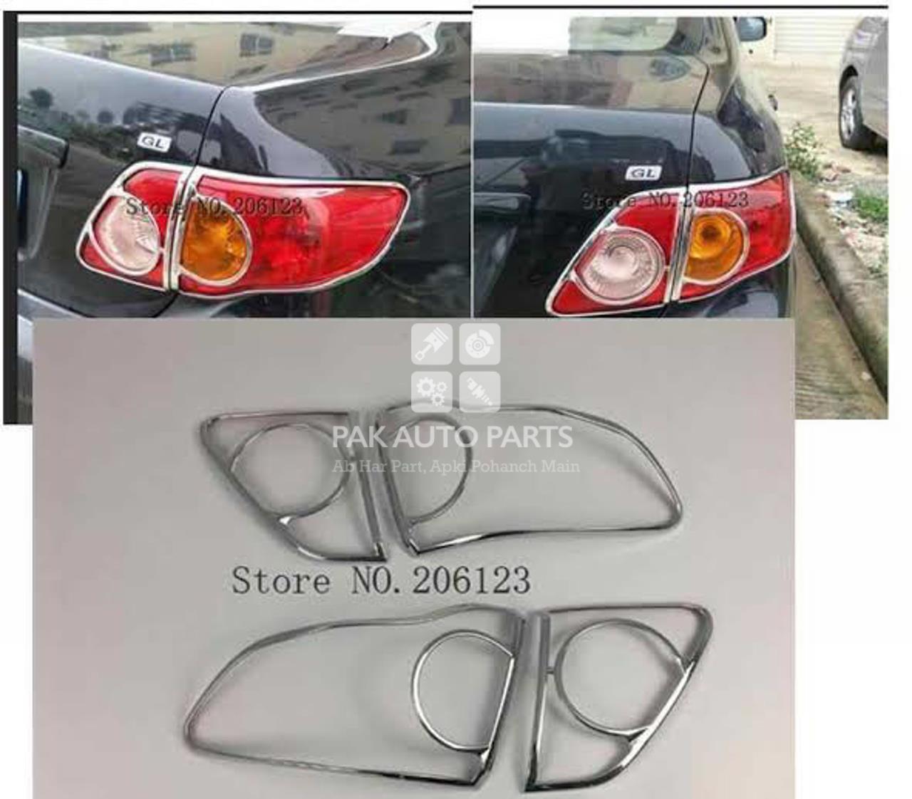 Picture of Toyota Corolla 2010 Tail Light (Backlight) Cover Chrome(4pcs)