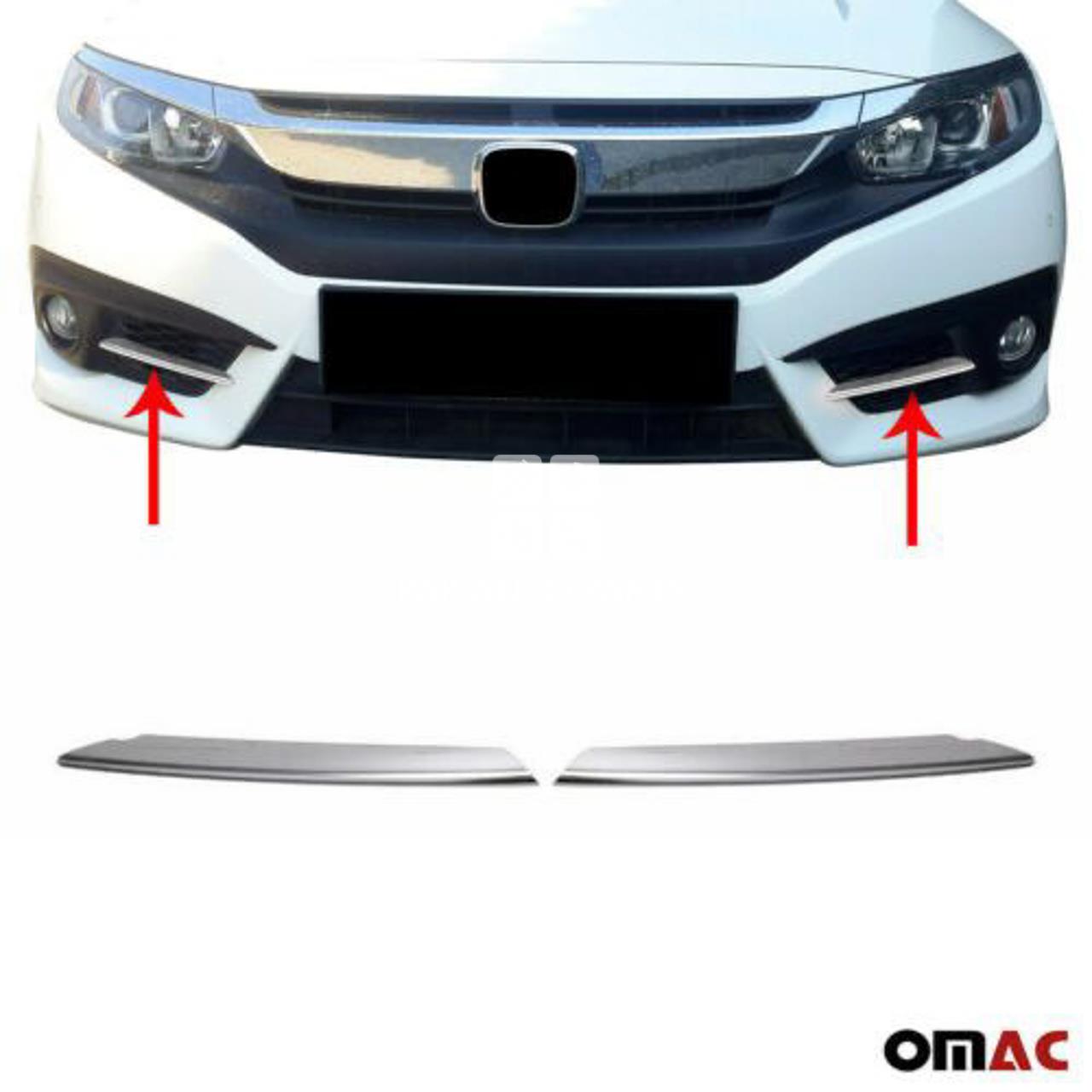 Honda Civic 2016-21 Front Fog Light Chrome (Set)