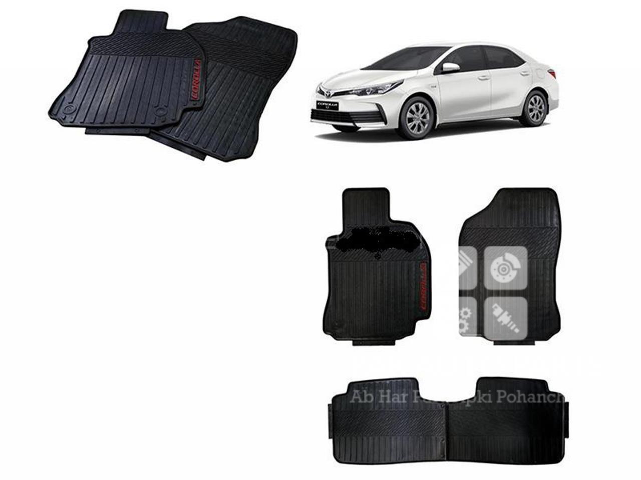 Picture of Toyota Corolla 2014 to 2021 Genuine Shape Diamond Latex (3Pcs) Floor Mats