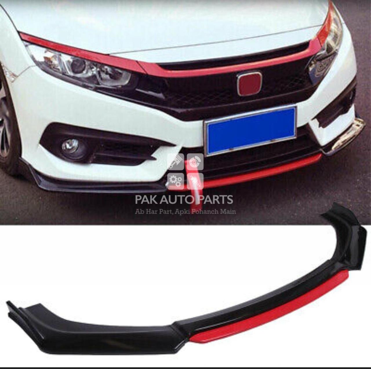 Picture of Honda Civic 2016-21 Front Cannard Glossy Black