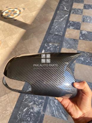 Picture of Toyota Corolla 2009-2014 Batman Style Carbon Fiber Side Mirror Cover Pair