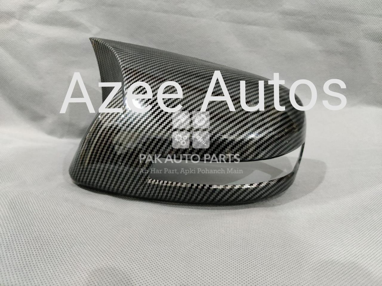 Picture of Honda Civic 2012-15 Carbon Fiber Batman Style Side Mirror Covers Pair