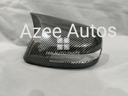 Picture of Honda Civic 2012-15 Carbon Fiber Batman Style Side Mirror Covers Pair