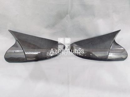 Picture of Honda Civic 2016-2021 Batman Style Carbon Fiber Side Mirror Cover