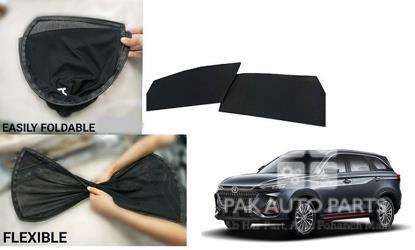 Picture of Changan Oshan X7 Foldable Sun Shades 4Pcs Set | Jersey material | Heat Proof | Dark Black