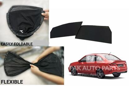 Picture of Proton SAGA Foldable Sun Shades 4Pcs Set | Jersey material | Heat Proof | Dark Black