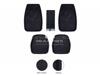 Picture of Car Floor Mat Black 055 | Diamond PVC Standard Universal | Front And Rear