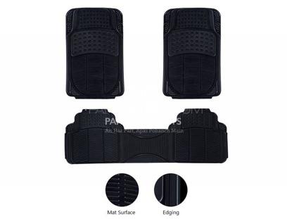 Picture of Diamond PVC Standard Universal Car Floor Mat Black 999 | Front And Rear | All Weather Protection