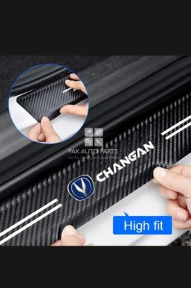 Picture of 4Pcs Car Door Sill (Changan) Carbon Fiber Stickers Water Proof & Dust Proof