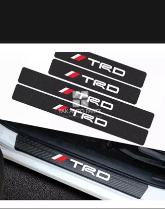 Picture of 4Pcs Car Door Sill (TRD) Carbon Fiber Stickers Water Proof & Dust Proof.