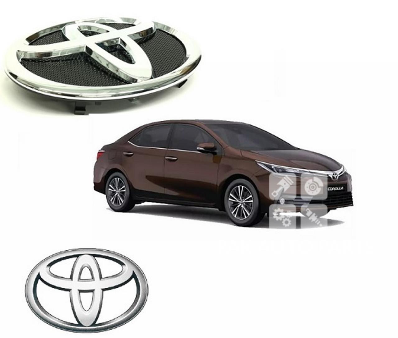 Picture of Toyota Corolla 2015-2023 Front Grill & Back 3D Monogram Premium Finishing