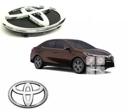 Picture of Toyota Corolla 2015-2023 Front Grill & Back 3D Monogram Premium Finishing