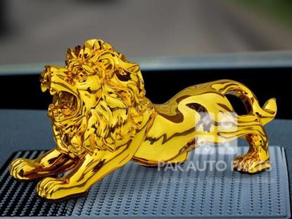 Picture of Lion Gold Car Dashboard Show Piece | Large Size | Box Packing