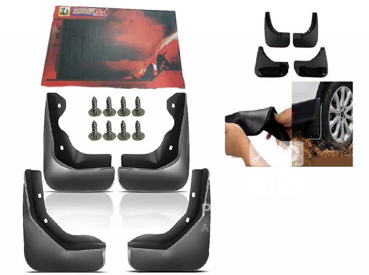 Picture of Modern Mud Flap For Suzuki Mehran 4 Pcs Set With Screw| Non-Broke able |  Genuine fitting | Premium Quality | Box Packing