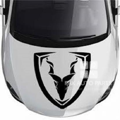 Picture of Car Markhor Sticker 4.5 X 4.5 Inches (Small) | Dual lamination | Waterproof / Weatherproof.