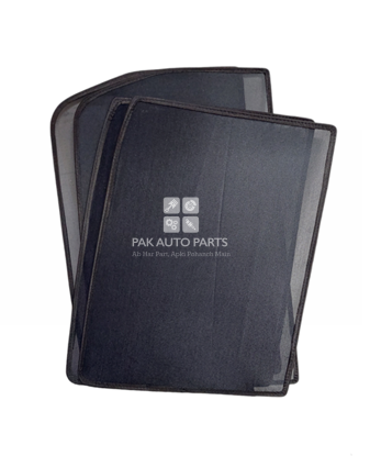 Picture of Daihatsu Move 2015 Sunshade (4pcs) Car Windows Curtains 4 pieces With Move Logo | Fold-able | Jet Black