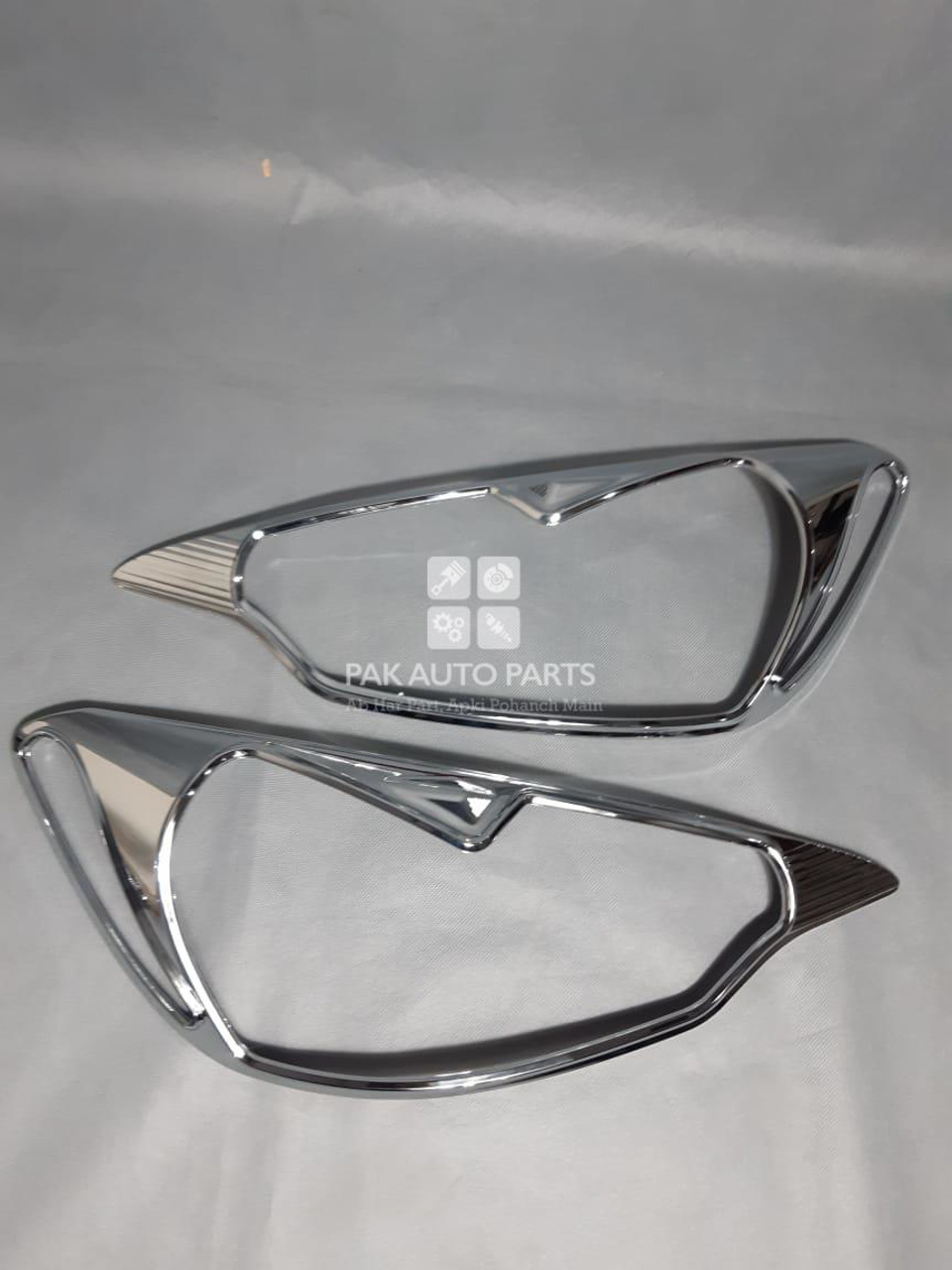 Picture of Toyota Aqua 2012-15 Headlight Chrome Covers Set 2pcs