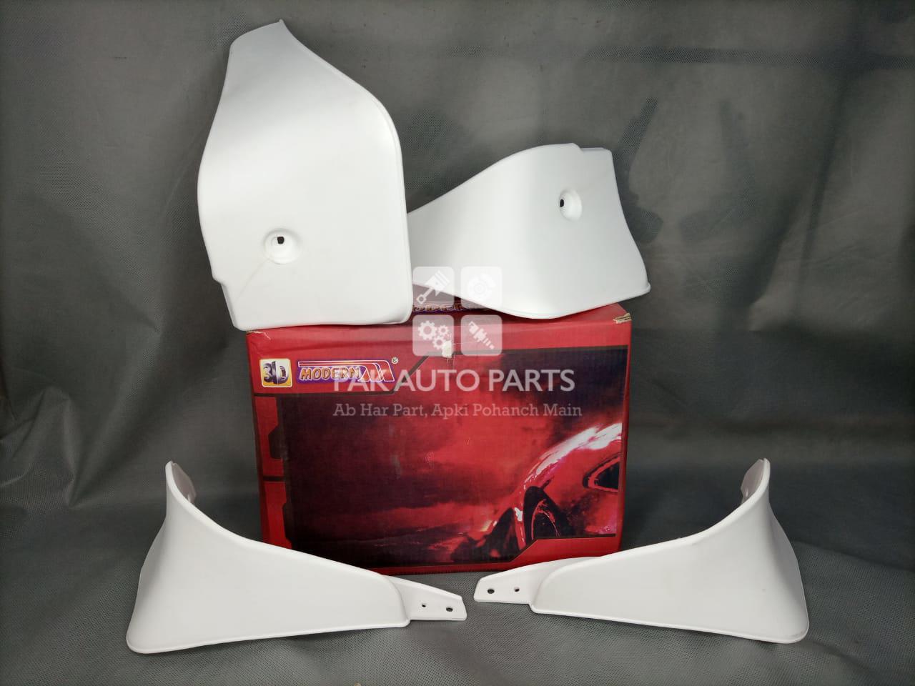 Picture of Toyota Yaris 2019-23 Mud Flaps Set, White Color (4PCs)