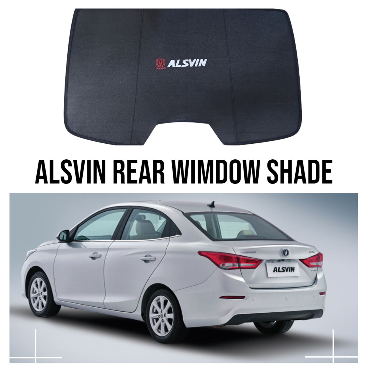 Picture of Changan Alsvin Rear Screen Sun Shade Curtain | Black