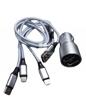 Picture of Fast Car Charger, 4.8A With Multi-Connectors (iPhone, USB-C Type & Micro)