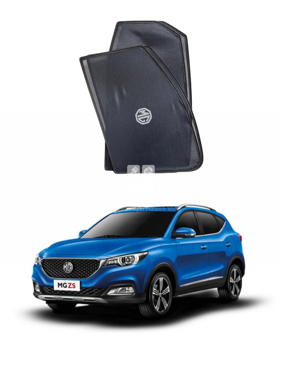 Picture of MG ZS Window Sun Shades Curtains Set of 4 Pcs With Logo | 2020~