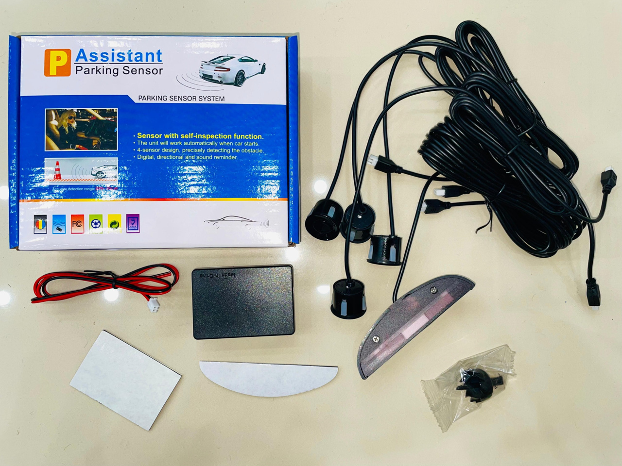 Picture of P Assist Parking Sensor System, 4 Pcs | Black