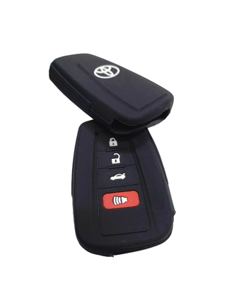 Picture of Toyota Corolla Cross Silicone Key Cover, Black | Model 2023~24