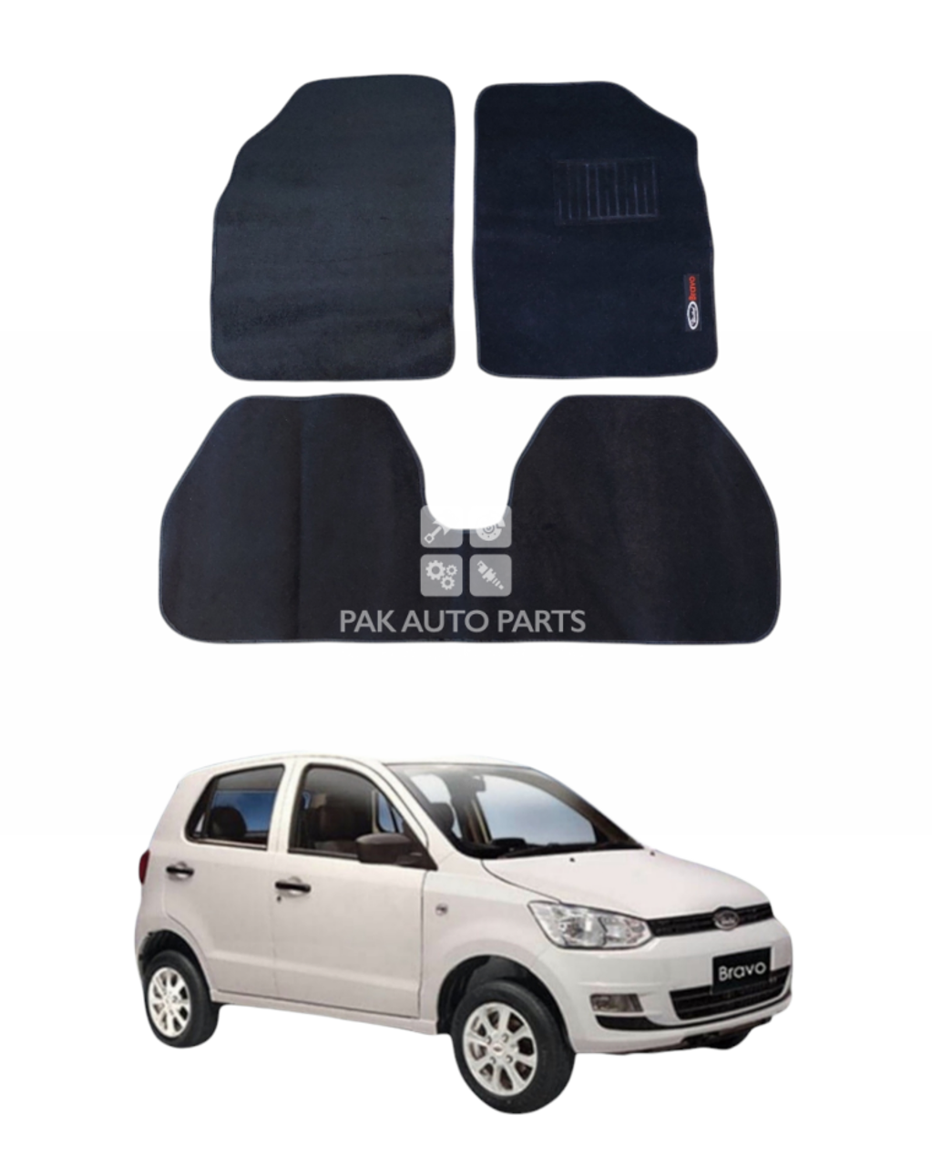 Picture of United Bravo Floor Mat Carpet Set Non-slip (3 Pcs) | Model 2018~