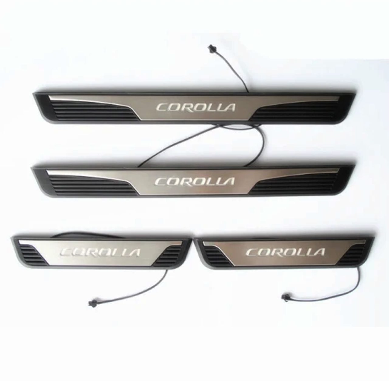 Picture of Toyota Corolla Door LED Sill Scuff Plate Set of 4 Pcs | Model 2015-24