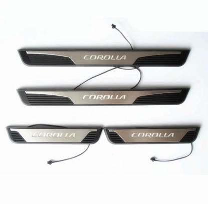 Picture of Toyota Corolla Door LED Sill Scuff Plate Set of 4 Pcs | Model 2015-24