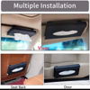 Picture of Car Tissue Napkin Holder Dispenser for Sun Visor (Beige, Black)