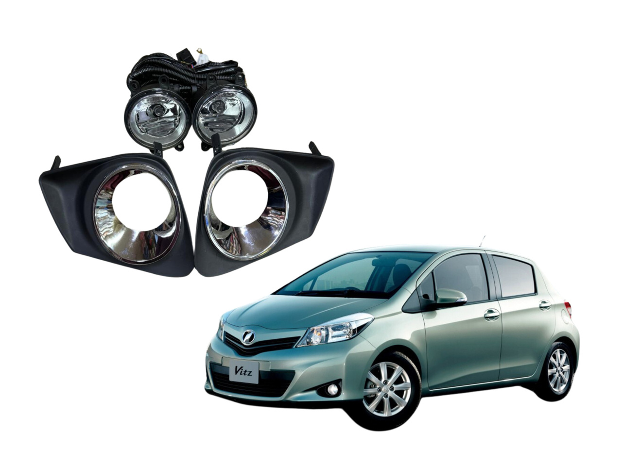 Picture of Toyota Vitz 2011-2015 Fog Light set Ksp 130