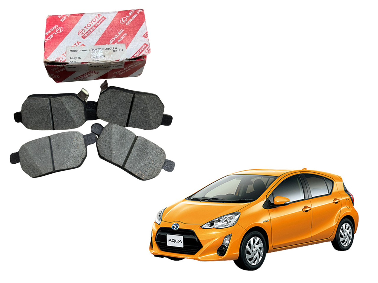 Picture of Toyota Aqua Rear Disc Pad Genuine