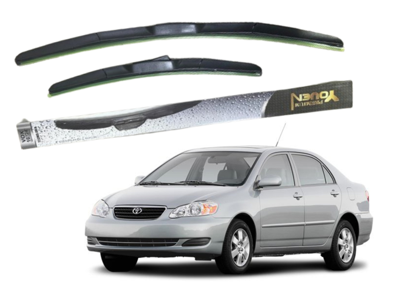 Picture of Toyota Corolla 2002-08 Wiper Blade Set