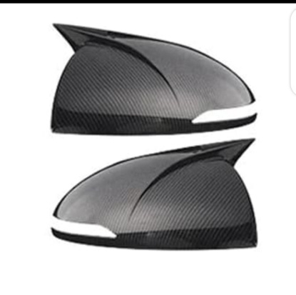 Picture of Hyundai Sonata 2021-2025 Carbon Fiber Batman style side mirror Covers
