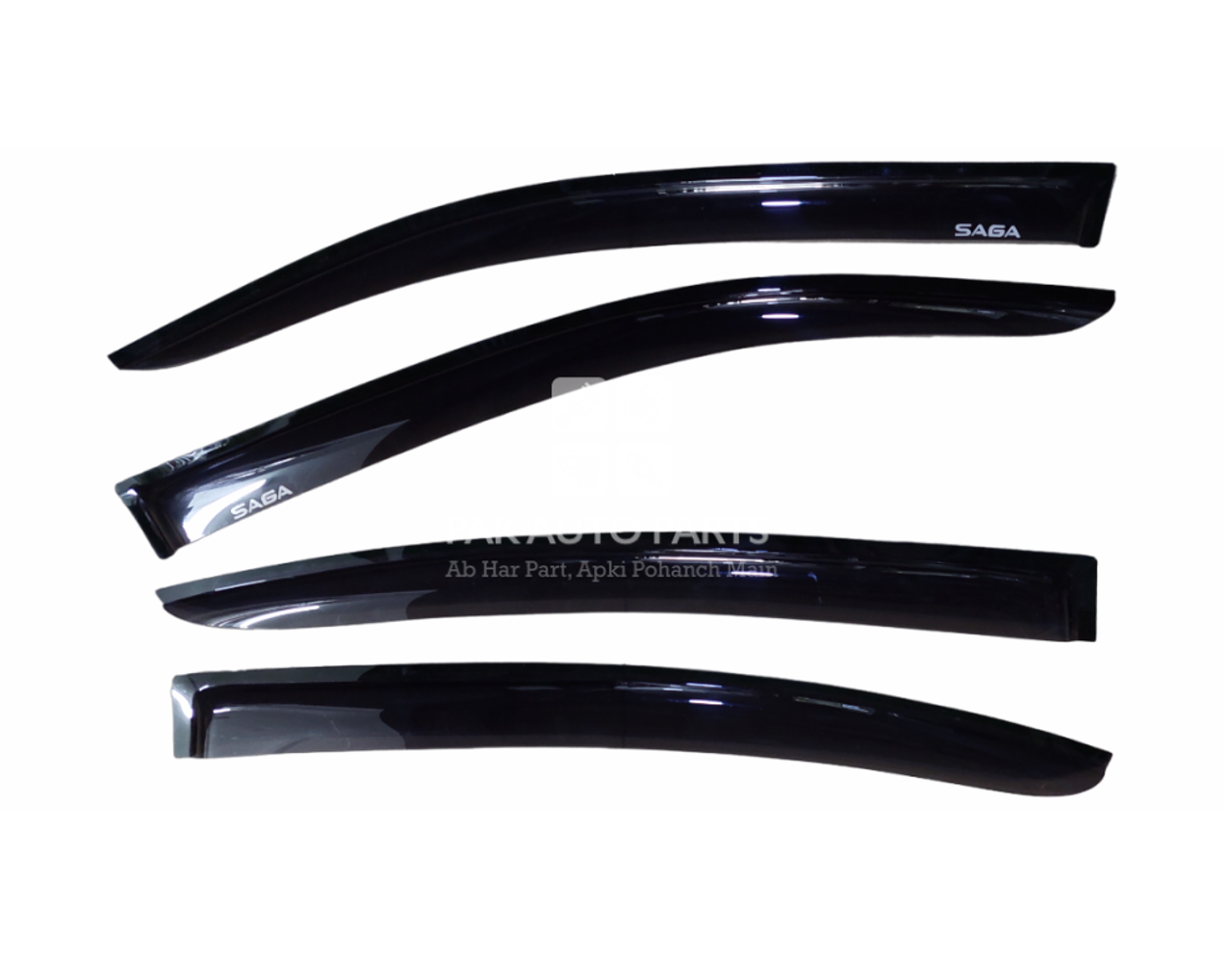 Picture of Proton Saga 2019-2025 Window Visors Air Press Set of 4 Pcs | Dark Smoke