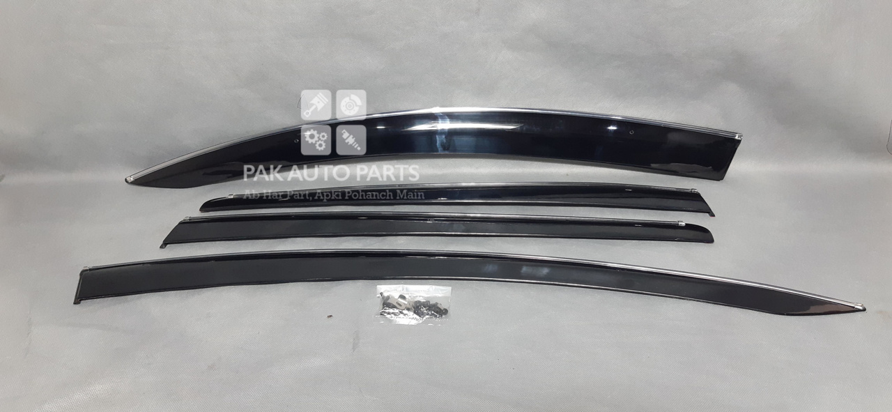 Picture of Toyota Vitz Air Press - Door Sun Visor With (Chrome & Clip) - Model 2014-2018