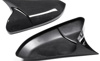 Picture of Honda Civic 2016-2021 Side Mirror Cover Batman Style Carbon Fiber & Glossy Black