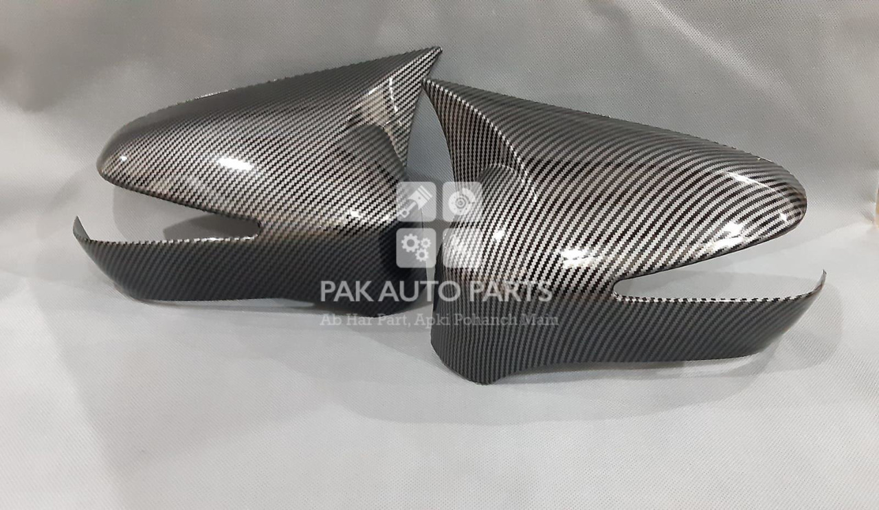 Picture of Reborn Honda Civic 2006-2012 Carbon Fiber Batman Style Side Mirror Covers