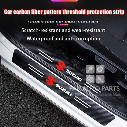 Picture of Car Door Sill (Suzuki) Carbon Fiber Stickers 4Pcs Water Proof & Dust Proof