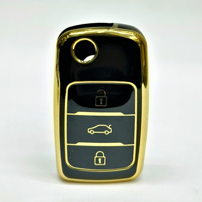 Picture of Changan Alsvin TPU Key Cover Remote Case Protector, Black And Gold