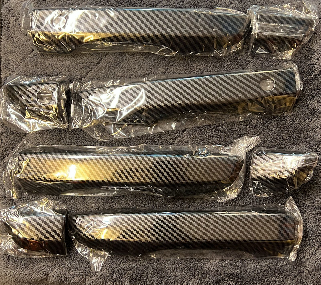 Picture of Car Door Handle Cover Carbon Civic 2016 3 Hole
